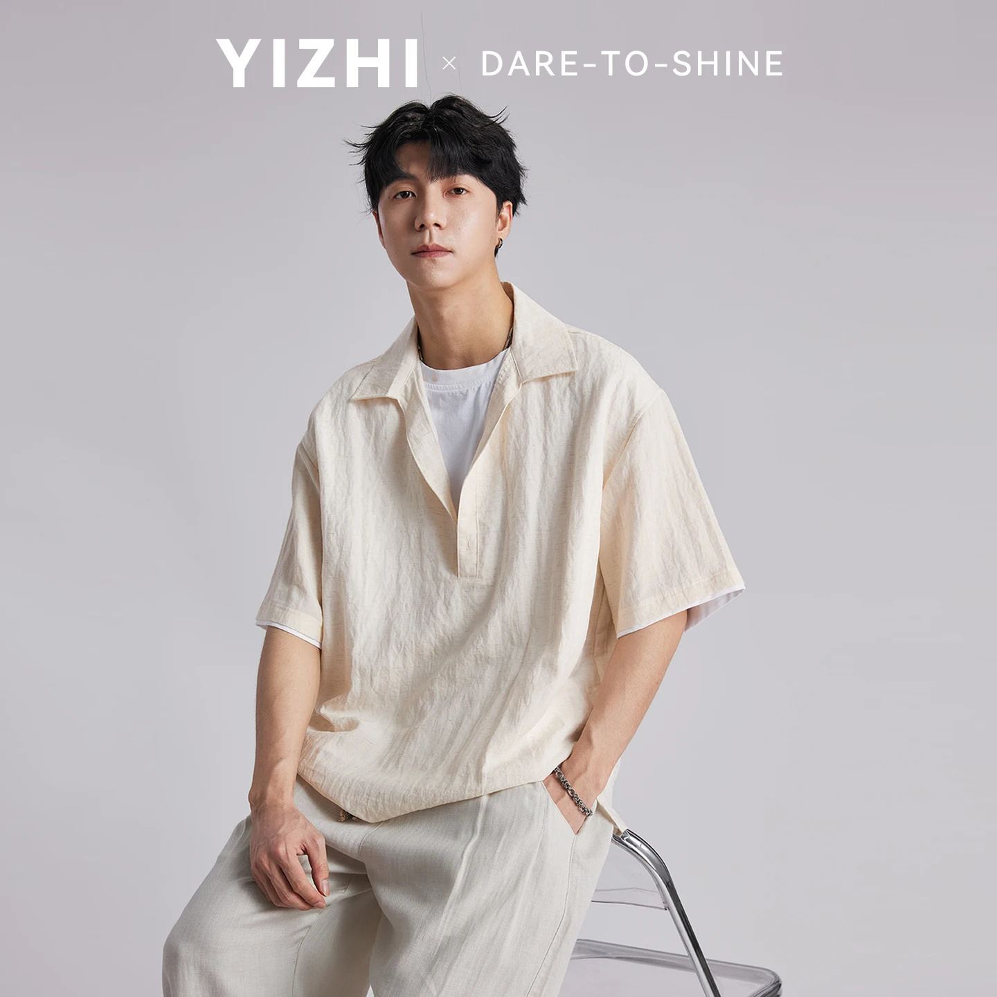 Fashion Men's Lyocell Japanese Style Half Placket Pullover Shirt Fake Two-Piece Loose Simple Breathable Casual Short Sleeve
Fashion Men's Lyocell Japanese Style Half Placket Pullover Shirt Fake Two-Piece Loose Simple Breathable Casual Short Sleeve