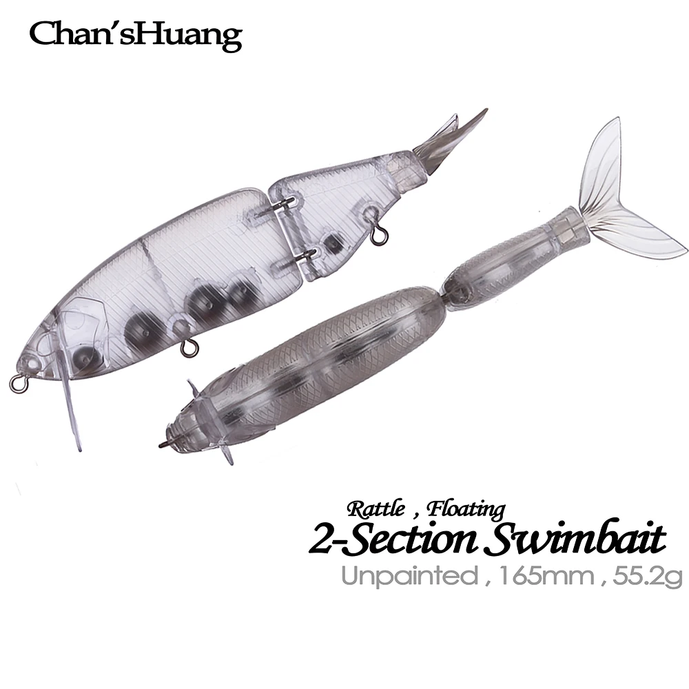 Chan’sHuang 3PCS Unpainted Blanks Fishing lures 16.5cm 55.2g Floating 2-Section Swimbait Glide Biat DIY Handmade Artificial
Chan’sHuang 3PCS Unpainted Blanks Fishing lures 16.5cm 55.2g Floating 2-Section Swimbait Glide Biat DIY Handmade Artificial