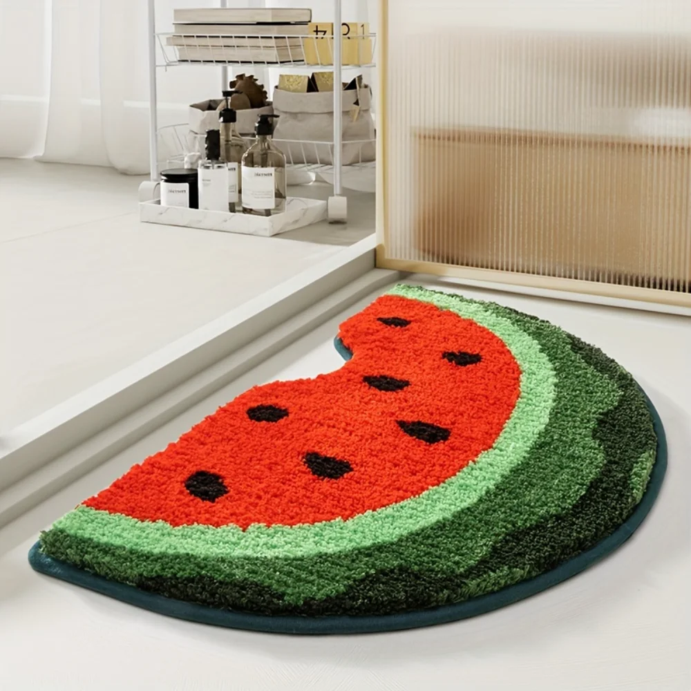 1pc Super Soft Watermelon Bathroom Floor Mat - Water-Absorbing & Anti-Slip - Cute & Decorative - Perfect for Bathrooms & Decor
1pc Super Soft Watermelon Bathroom Floor Mat - Water-Absorbing & Anti-Slip - Cute & Decorative - Perfect for Bathrooms & Decor