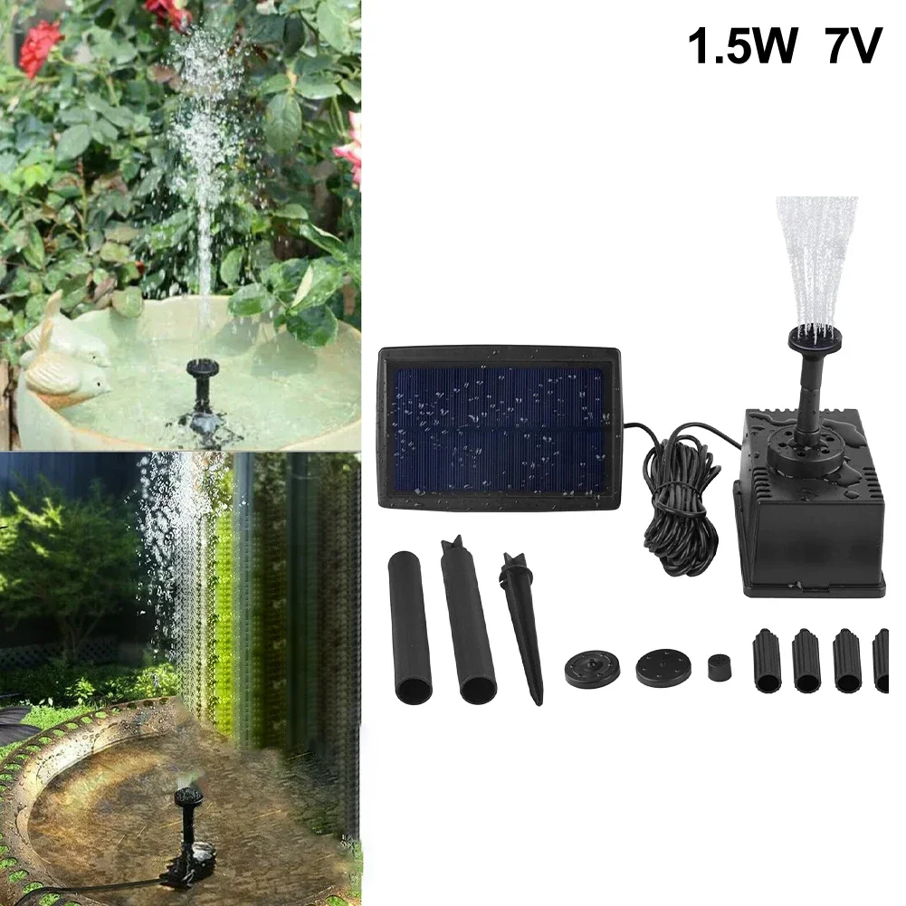 1.5W 7V Outdoor Solar Powered Water Pond Pump Watering System Solar Fountain Pump With Filter For Fish Tank Water Reservoi
1.5W 7V Outdoor Solar Powered Water Pond Pump Watering System Solar Fountain Pump With Filter For Fish Tank Water Reservoi