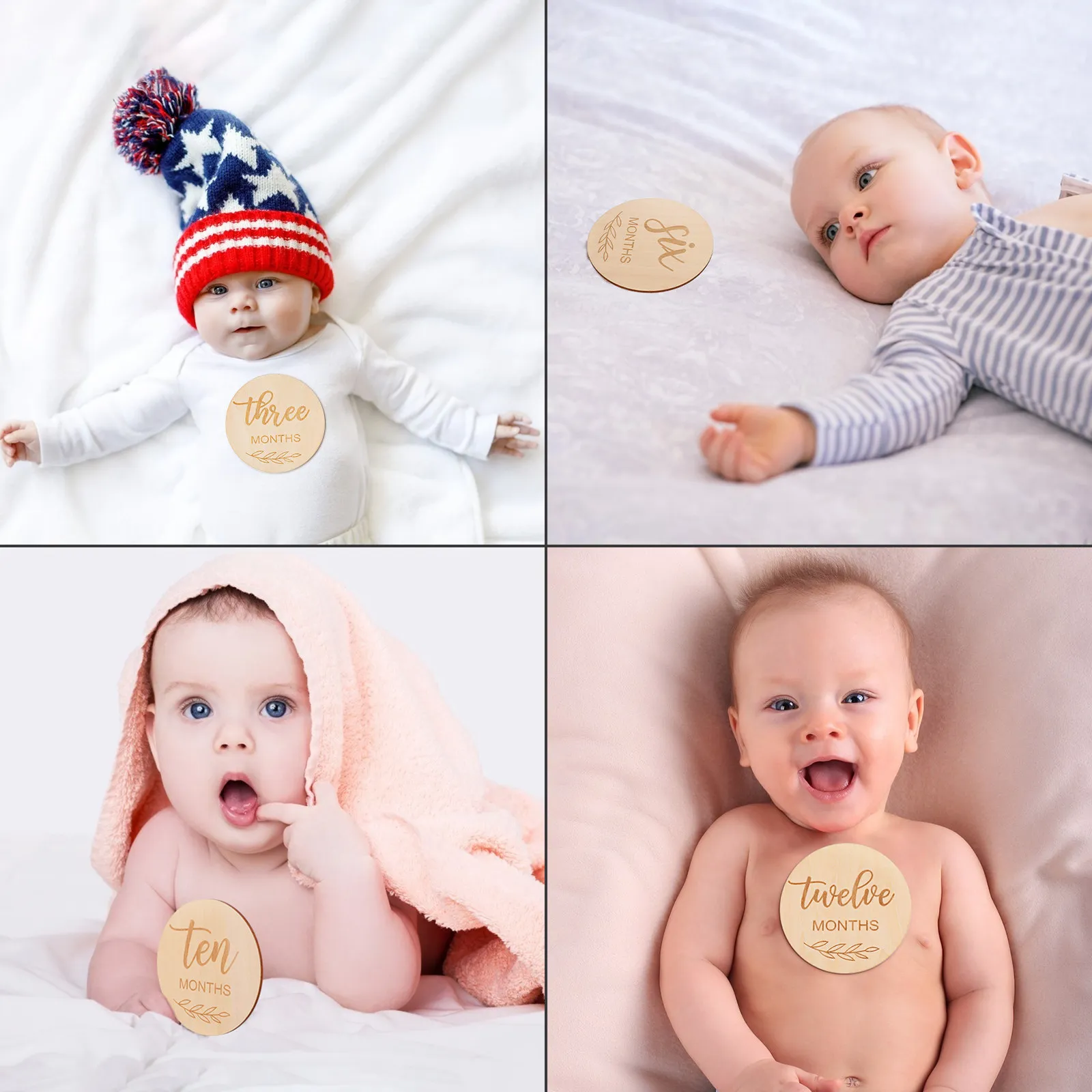1Set Wooden Baby Monthly Circles Cards Growth Cards for Photography Props First Year Memory
1Set Wooden Baby Monthly Circles Cards Growth Cards for Photography Props First Year Memory