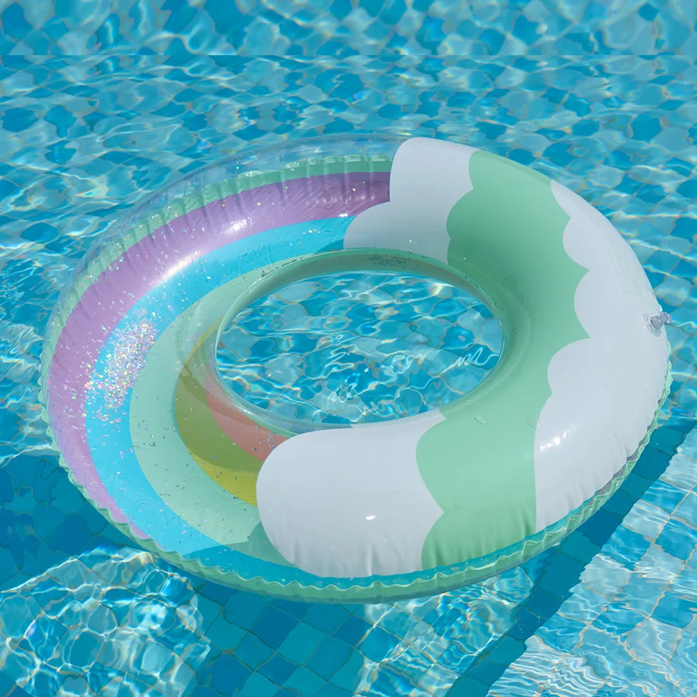 Thickend Rainbow Swimming Pool Floats Baby Inflatable Swimming Ring Rubber Ring for Kids Adults Beach Summer Party Pool Toys
Thickend Rainbow Swimming Pool Floats Baby Inflatable Swimming Ring Rubber Ring for Kids Adults Beach Summer Party Pool Toys