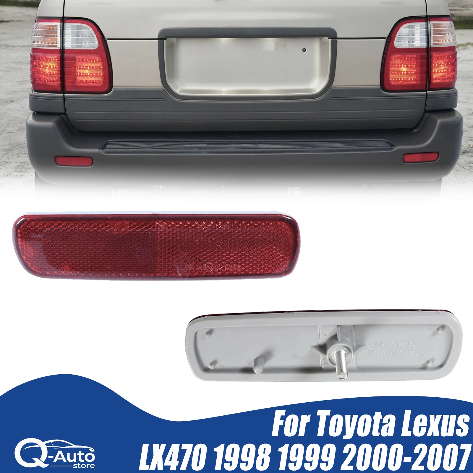 Car rear bumper light seflective strips For Toyota Lexus LX470 1998 1999-2007 warning lights brake lights width light Auto Parts
Car rear bumper light seflective strips For Toyota Lexus LX470 1998 1999-2007 warning lights brake lights width light Auto Parts