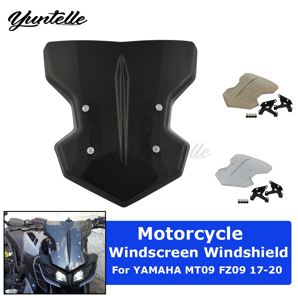 MT09 Windscreen Windshield For YAMAHA MT 09 FZ09 FZ 09 2017-2020 2019 Motorcycle Accessories Wind Deflectors Protector Shield
MT09 Windscreen Windshield For YAMAHA MT 09 FZ09 FZ 09 2017-2020 2019 Motorcycle Accessories Wind Deflectors Protector Shield