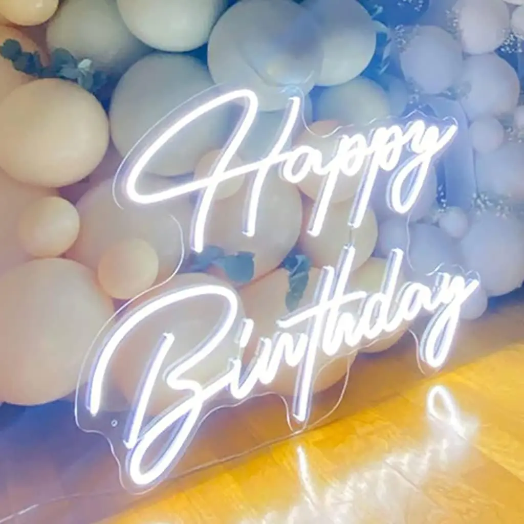 Happy Birthday LED Neon Sign 28in Wall Decor Light
Happy Birthday LED Neon Sign 28in Wall Decor Light