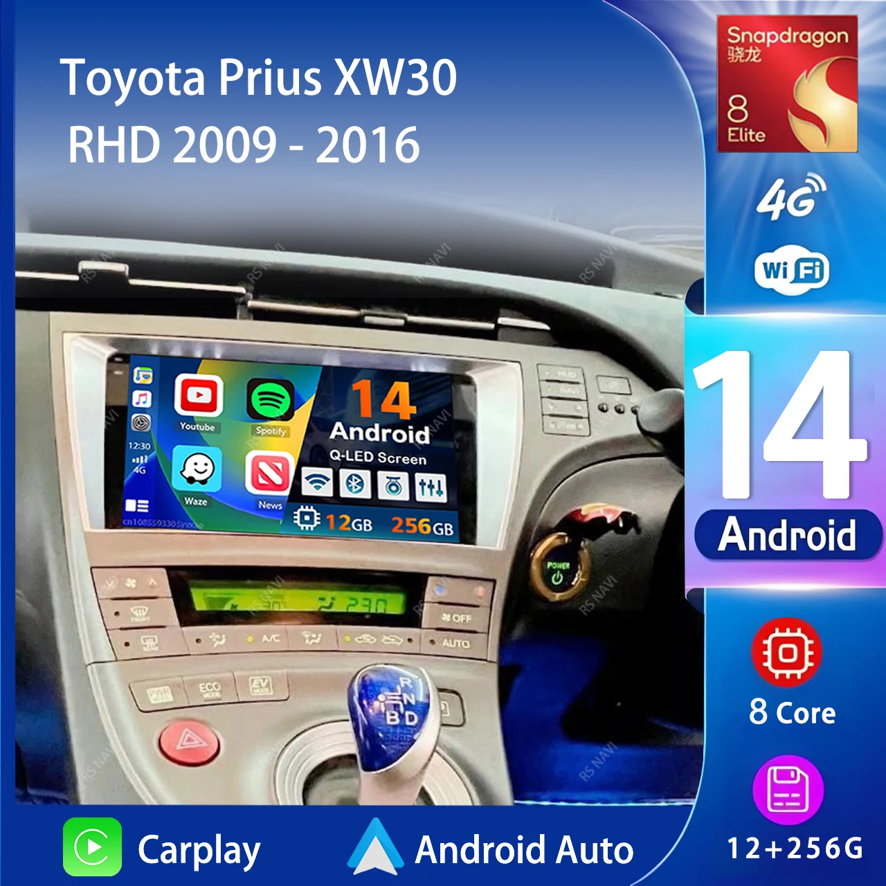 Android 14 Carplay DSP WIFI+4G Car Radio Multimedia Player For Toyota Prius XW30 2009-2016 RHD Autoradio Stereo 2din Head Unit
Android 14 Carplay DSP WIFI+4G Car Radio Multimedia Player For Toyota Prius XW30 2009-2016 RHD Autoradio Stereo 2din Head Unit