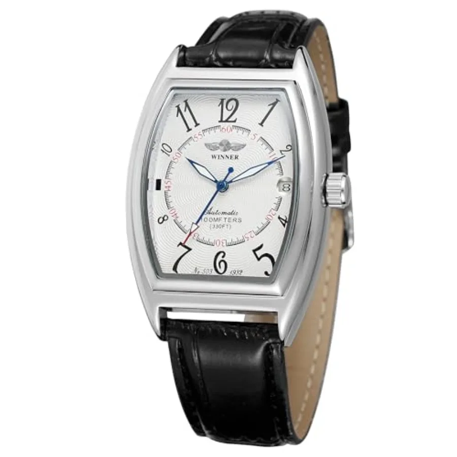 Men's Automatic Mechanical Calendar Date Luminous Tonneau Wrist Watch with Leather Strap
Men's Automatic Mechanical Calendar Date Luminous Tonneau Wrist Watch with Leather Strap