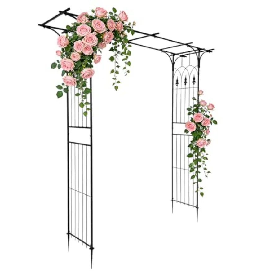 Garden Arbor, Arch Archway for Wedding Ceremony Party, Steel Garden Trellis for Plant Climbing, Christmas Decorations Pergola f
Garden Arbor, Arch Archway for Wedding Ceremony Party, Steel Garden Trellis for Plant Climbing, Christmas Decorations Pergola f