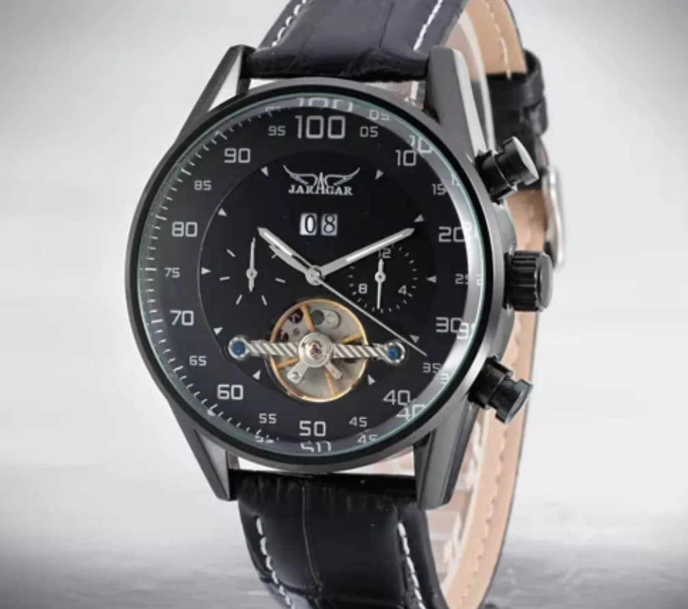 JARAGAR модные мужские механические часы, простой повседневный полый креативный дизайн, кожаный ремешок с календарем, механические часы
JARAGAR модные мужские механические часы, простой повседневный полый креативный дизайн, кожаный ремешок с календарем, механические часы