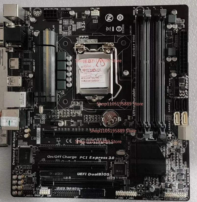 Контакты LGA1150 для материнской платы Gigabyte GA-B85M-D3H для настольных компьютеров, поддерживающие процессоры Intel Core четвертого поколения
Контакты LGA1150 для материнской платы Gigabyte GA-B85M-D3H для настольных компьютеров, поддерживающие процессоры Intel Core четвертого поколения