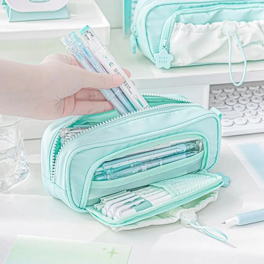 Drawstring Cream Pencil Case Five Layers Simplicity Drawstring Pen Bag High Capacity Waterproof Large Capacity Pen Bag Girls
Drawstring Cream Pencil Case Five Layers Simplicity Drawstring Pen Bag High Capacity Waterproof Large Capacity Pen Bag Girls