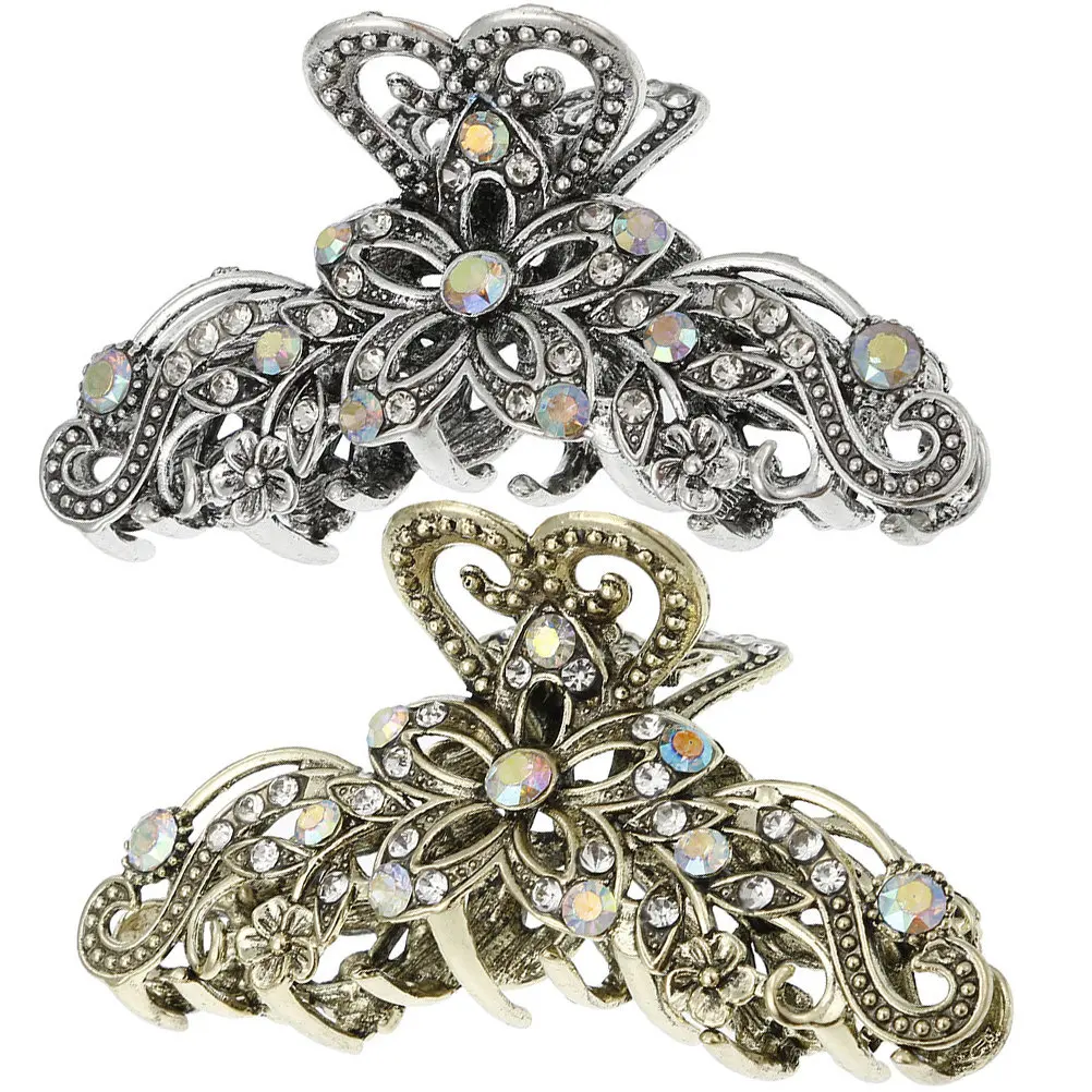 2Pcs Rhinestone Vintage Claw Clips Alloy Hair Claws for Women Thick Hair Secure Grip No Slip Styling Office Party
2Pcs Rhinestone Vintage Claw Clips Alloy Hair Claws for Women Thick Hair Secure Grip No Slip Styling Office Party