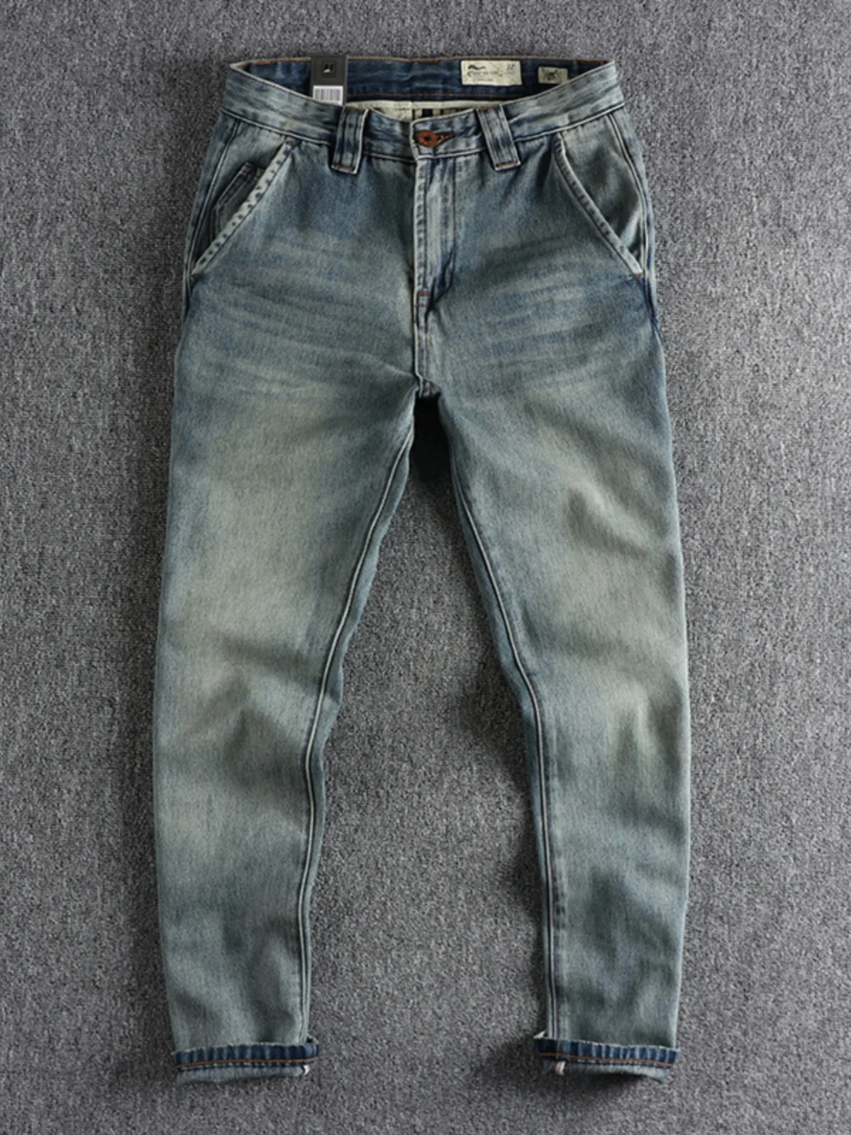 Retro American Washed Denim Jeans Men's Spring Autumn Casual Loose Straight Youth Long Pants Casual Wear Classic Style
Retro American Washed Denim Jeans Men's Spring Autumn Casual Loose Straight Youth Long Pants Casual Wear Classic Style