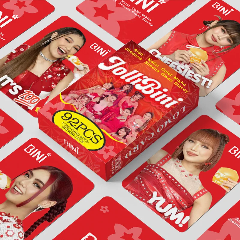 92Pcs/Set BINI Lomo Cards Photocards Collection Gwen Stacey Mikha Aiah Colet Maloi Jhoanna Sheena Fans Collection Gifts
92Pcs/Set BINI Lomo Cards Photocards Collection Gwen Stacey Mikha Aiah Colet Maloi Jhoanna Sheena Fans Collection Gifts