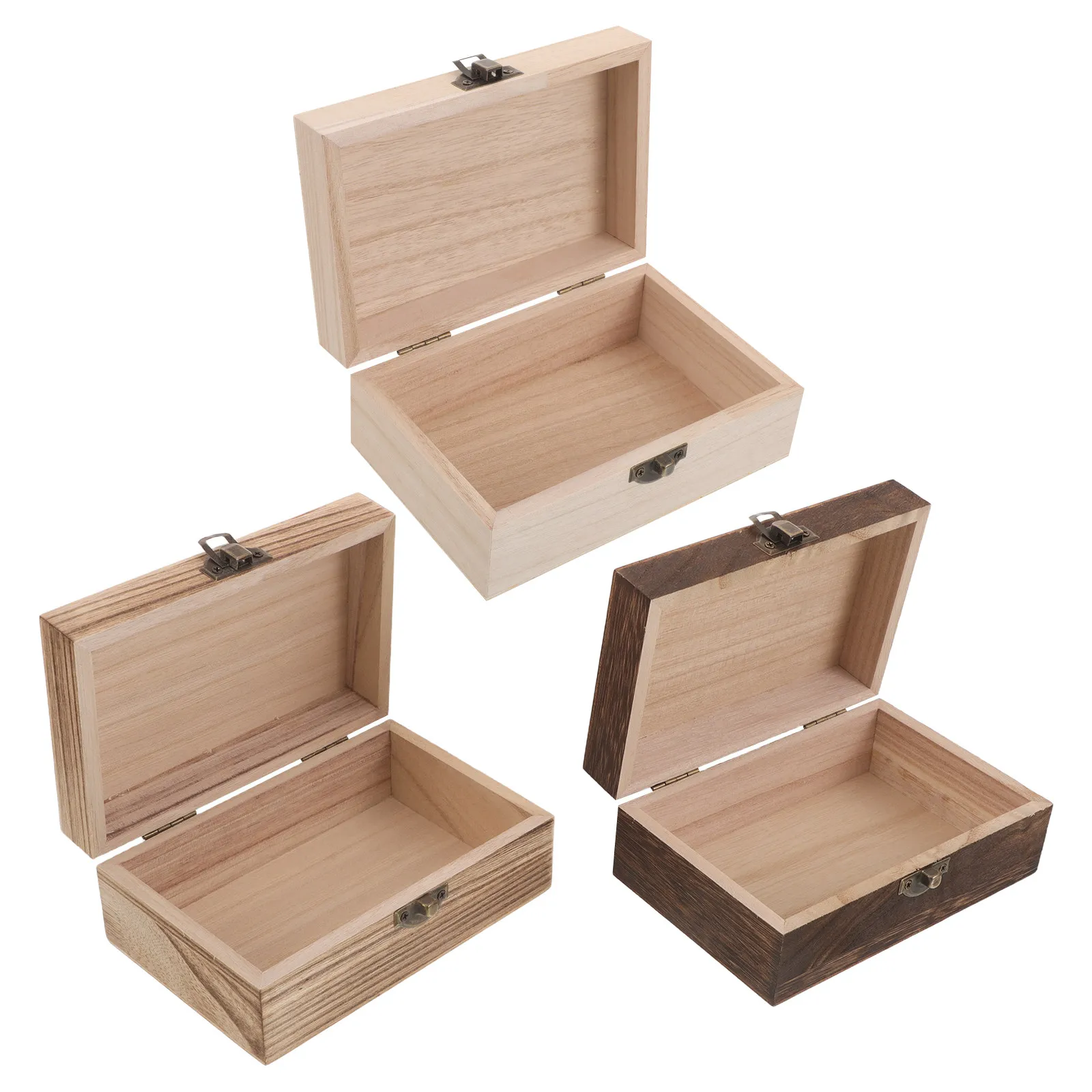 3Pcs Vintage-Style Wooden Jewelry Box Set Rustic Brown Lockable Memory Keepsake Chest for Necklaces Earrings Trinkets Desktop
3Pcs Vintage-Style Wooden Jewelry Box Set Rustic Brown Lockable Memory Keepsake Chest for Necklaces Earrings Trinkets Desktop