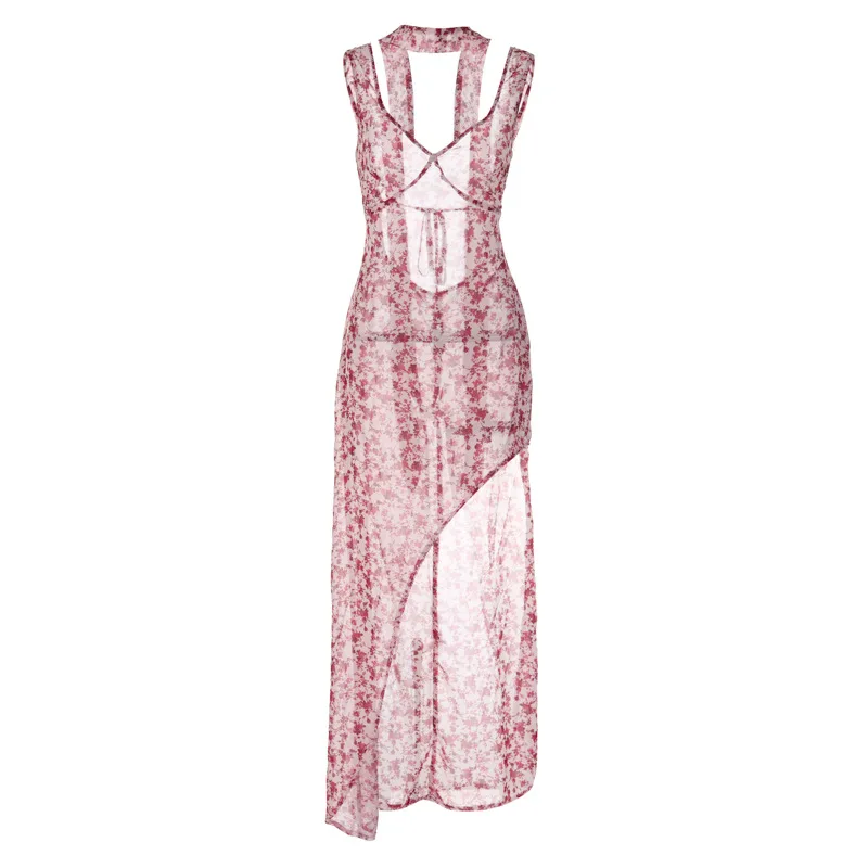 2026 Summer New Women's Clothing Suspender Floral Sexy Halter Split Strap Dress Women
2026 Summer New Women's Clothing Suspender Floral Sexy Halter Split Strap Dress Women
