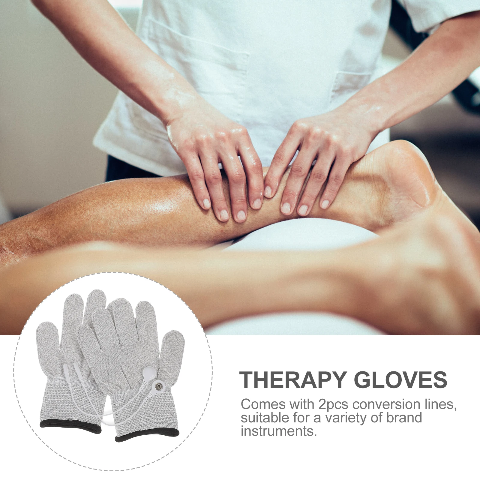 2pcs 1 Pair Electric Therapy Mitts Premium Massage Gloves Elastic Universal Fit With Conversion Lines For Beauty Therapy Xl Grey
2pcs 1 Pair Electric Therapy Mitts Premium Massage Gloves Elastic Universal Fit With Conversion Lines For Beauty Therapy Xl Grey