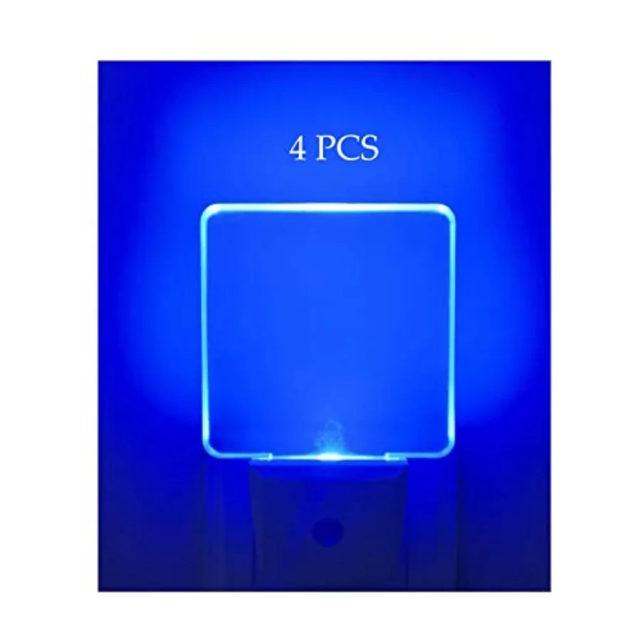 GREENIC LED Night Light Plug in 4 Pack, Dusk to Dawn Photocell Sensor, Nightlights for Bedroom Bathroom Kitchen, Square Design
GREENIC LED Night Light Plug in 4 Pack, Dusk to Dawn Photocell Sensor, Nightlights for Bedroom Bathroom Kitchen, Square Design