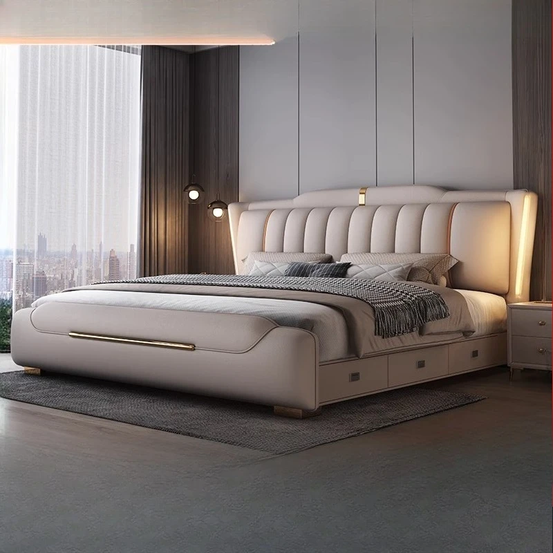 Mattress Sheets Double Bed Luxury Cheap Storage Modern Double Bed High Mattress Camas Matrimoniales Bedroom Furniture Set
Mattress Sheets Double Bed Luxury Cheap Storage Modern Double Bed High Mattress Camas Matrimoniales Bedroom Furniture Set