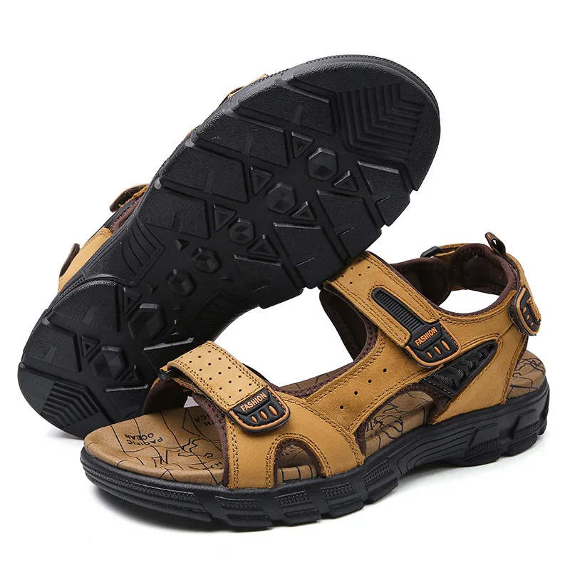 Designers Men's Sandals Luxury Genuine Leather Men's Sandals High Quality Soft Casual Sandals for Men Beach Hiking Men's Shoes
Designers Men's Sandals Luxury Genuine Leather Men's Sandals High Quality Soft Casual Sandals for Men Beach Hiking Men's Shoes