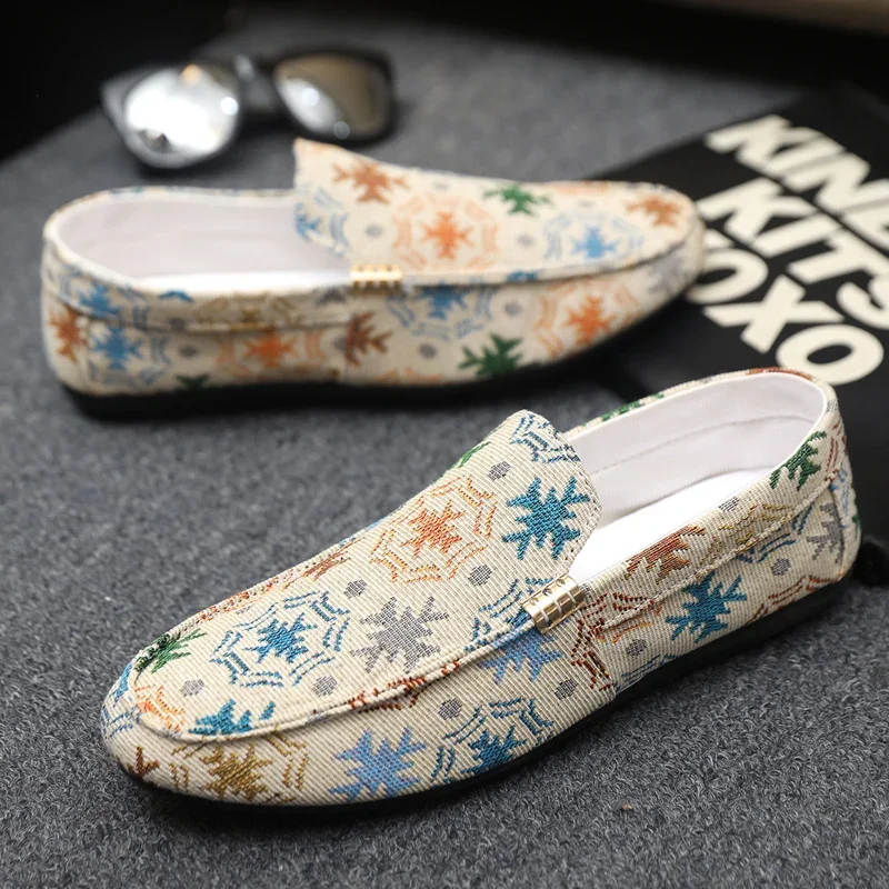 Summer Canvas Loafers For Men Fashion Design Casual Shoes Man Lightweight Breathable Slip-on Shoes Non-slip Men's Driving Shoes
Summer Canvas Loafers For Men Fashion Design Casual Shoes Man Lightweight Breathable Slip-on Shoes Non-slip Men's Driving Shoes