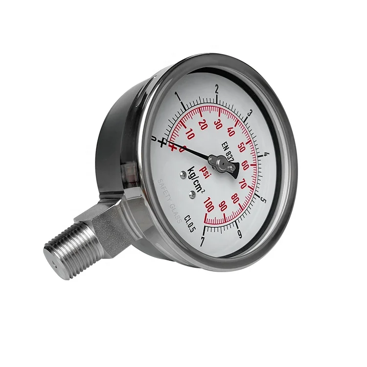 10pcs -1 + 10KGF/CM2 1/4 BSP CLASSE A1 316 stainless steel manometer 100mm hydraulic SS Pressure Gauge
10pcs -1 + 10KGF/CM2 1/4 BSP CLASSE A1 316 stainless steel manometer 100mm hydraulic SS Pressure Gauge