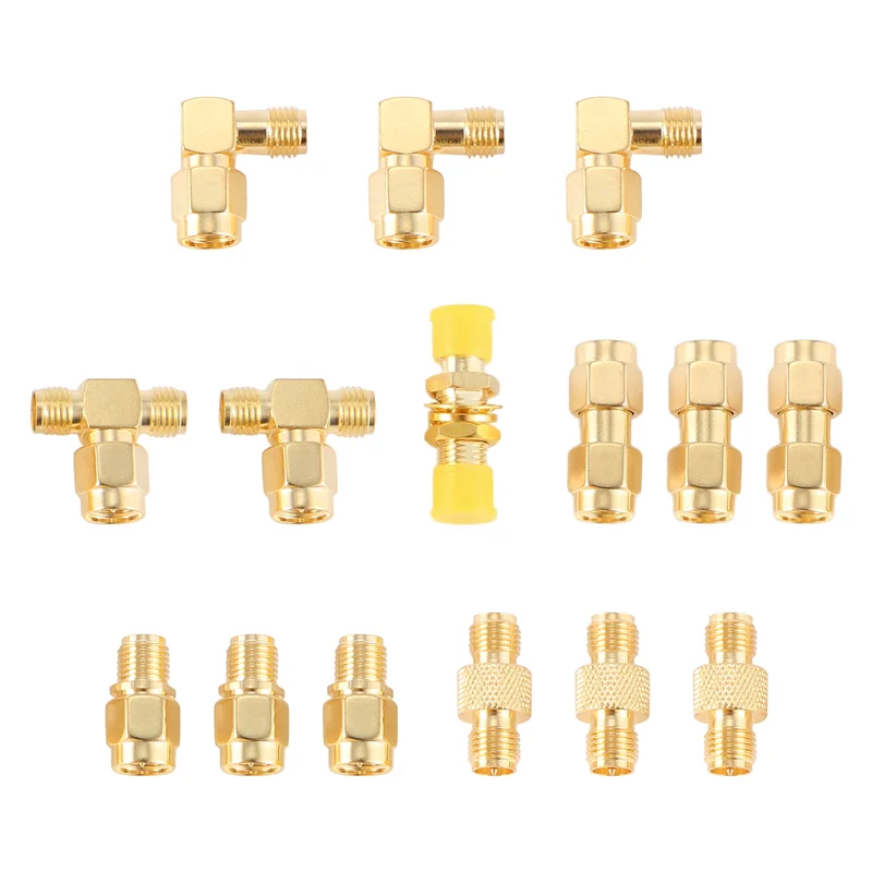 Efficient 15 Type RF Antenna Adapter Kit SMA Connector SMA Male Female Converter For Wifi Antenna Extension Cable Goggles Antenn
Efficient 15 Type RF Antenna Adapter Kit SMA Connector SMA Male Female Converter For Wifi Antenna Extension Cable Goggles Antenn