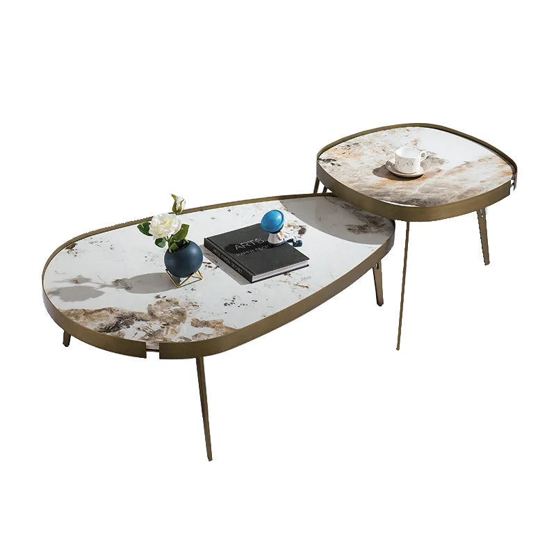 Italian light luxury combination coffee table designer modern special-shaped rock slab modern simple small apartment living room
Italian light luxury combination coffee table designer modern special-shaped rock slab modern simple small apartment living room