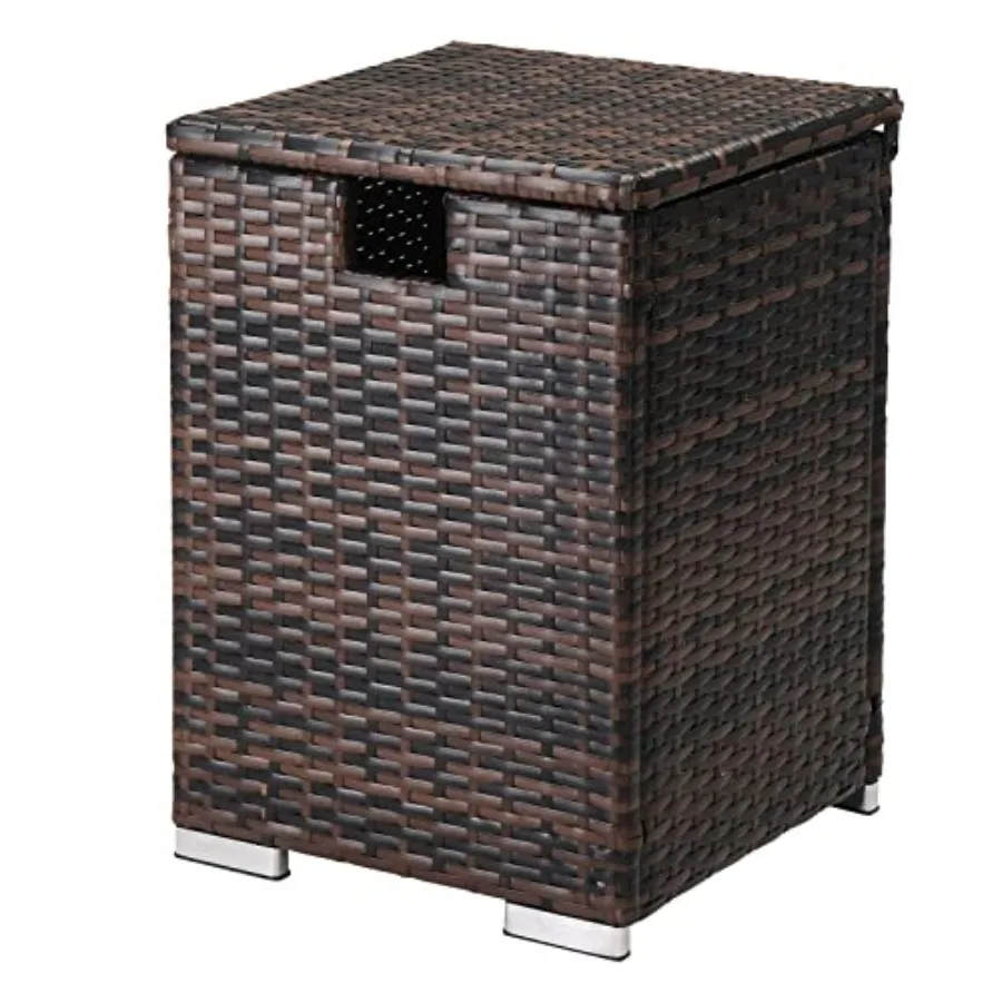 Gas Tank Storage Box 15.7in Wicker Propane Tank Cover Table for Fire Pit Table and Gas Grill Patio Furniture
Gas Tank Storage Box 15.7in Wicker Propane Tank Cover Table for Fire Pit Table and Gas Grill Patio Furniture