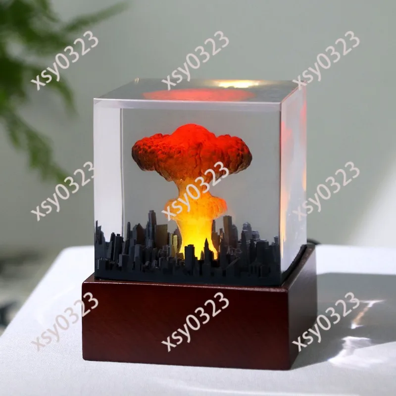 Creative Mushroom Cloud Explosion Resin Craft Night Light Home Desktop Decor
Creative Mushroom Cloud Explosion Resin Craft Night Light Home Desktop Decor