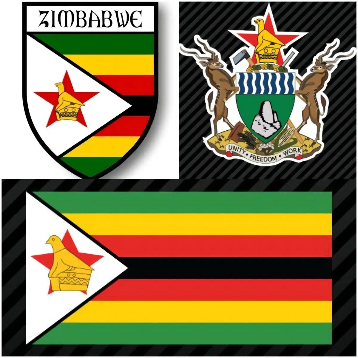 Zimbabwean Coat of Arms Sticker Decal Self Adhesive Vinyl Zimbabwe flag ZWE ZW AutoInterior Accessories Camping Laptop Electric
Zimbabwean Coat of Arms Sticker Decal Self Adhesive Vinyl Zimbabwe flag ZWE ZW AutoInterior Accessories Camping Laptop Electric