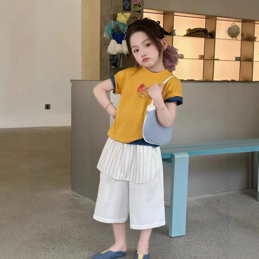 Cartoon Short Sleeved T-shirt Casual and Cute 2025 New Summer Short Sleeved Fashion Loose and All-match Korean T-shirt Trend
Cartoon Short Sleeved T-shirt Casual and Cute 2025 New Summer Short Sleeved Fashion Loose and All-match Korean T-shirt Trend