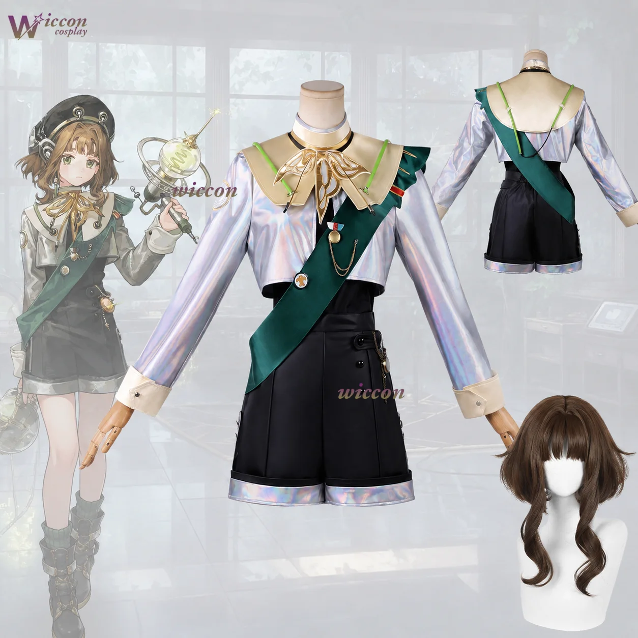 Back to the Future 1999 cos silver-clad Little Spring Sparrow cosplay prop wig clothes full set anime cosplay Halloween outfit
Back to the Future 1999 cos silver-clad Little Spring Sparrow cosplay prop wig clothes full set anime cosplay Halloween outfit