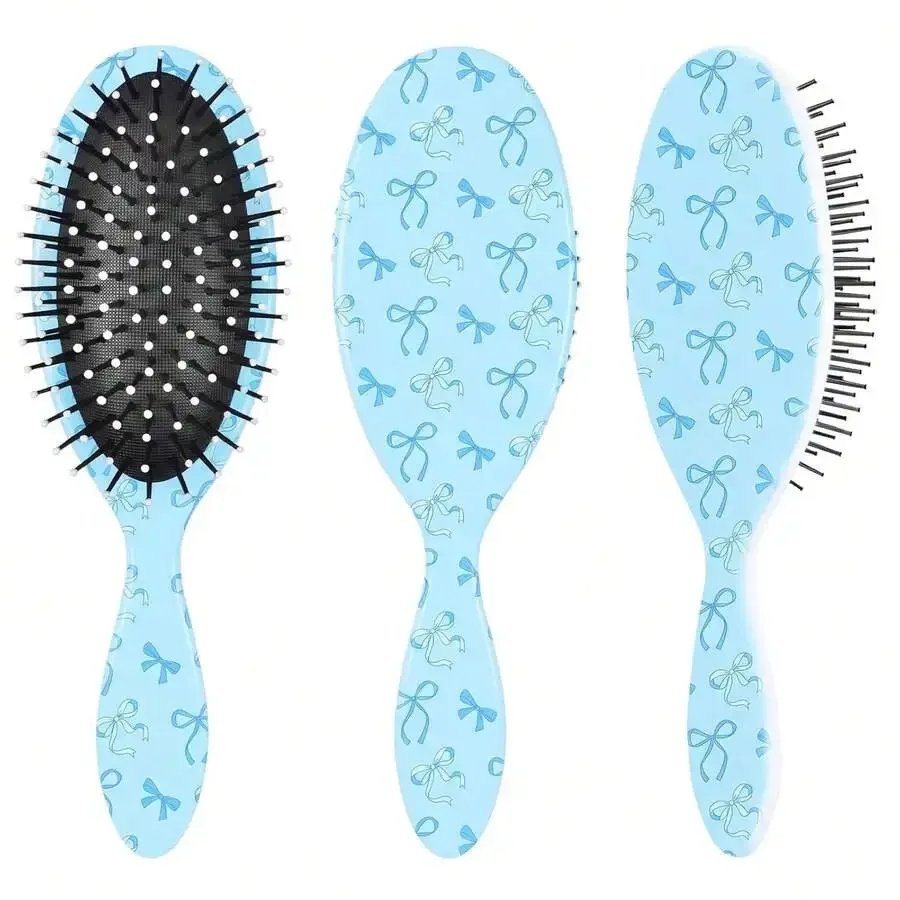Detangling Hair Brush For Women With Bow Pattern Blue Pain-Free Curly Hair Brush
Detangling Hair Brush For Women With Bow Pattern Blue Pain-Free Curly Hair Brush