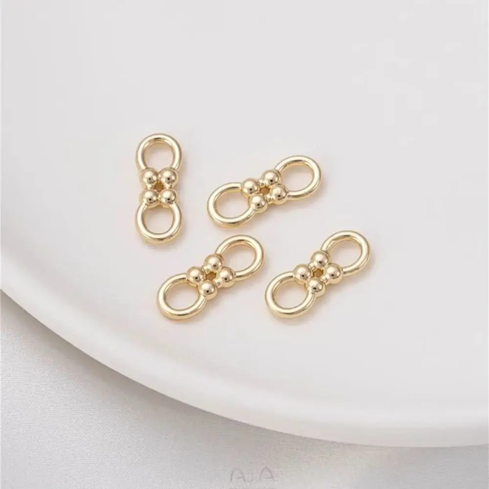 14K Gold 8-character Buckle Accessories Handmade Diy Bracelet Necklace Jewelry Buckle Finishing Connection Buckle Accessories
14K Gold 8-character Buckle Accessories Handmade Diy Bracelet Necklace Jewelry Buckle Finishing Connection Buckle Accessories