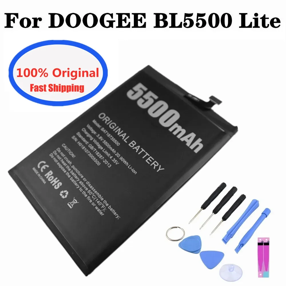 Новый 100% оригинальный аккумулятор 5500 мАч для Doogee BL5500 Lite BAT 18735500 Аккумуляторы для мобильных телефонов BL 5500, аккумулятор + инструменты
Новый 100% оригинальный аккумулятор 5500 мАч для Doogee BL5500 Lite BAT 18735500 Аккумуляторы для мобильных телефонов BL 5500, аккумулятор + инструменты