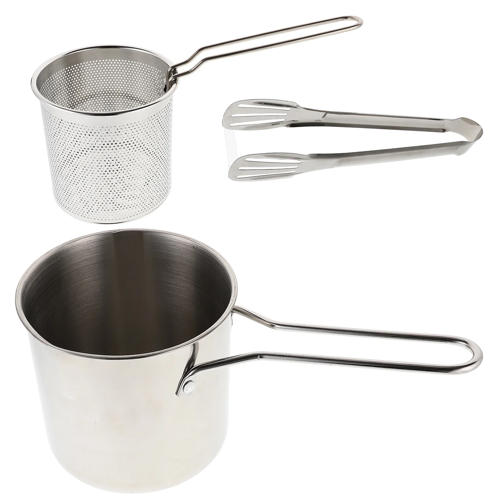 Deep Fryer Pot with Frying Basket Baskets Handle Small Stainless Steel French Pan
Deep Fryer Pot with Frying Basket Baskets Handle Small Stainless Steel French Pan