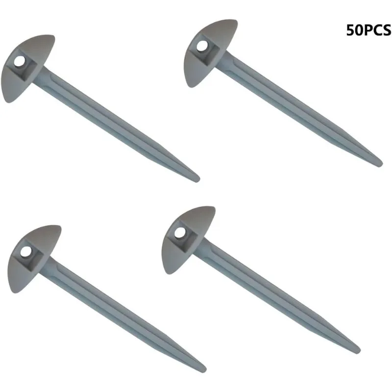 50pcs Plastic Tent Pegs Mushroom Domed Carpet Pegs Grey Garden Nails Hot Sale 95mm Tent
50pcs Plastic Tent Pegs Mushroom Domed Carpet Pegs Grey Garden Nails Hot Sale 95mm Tent