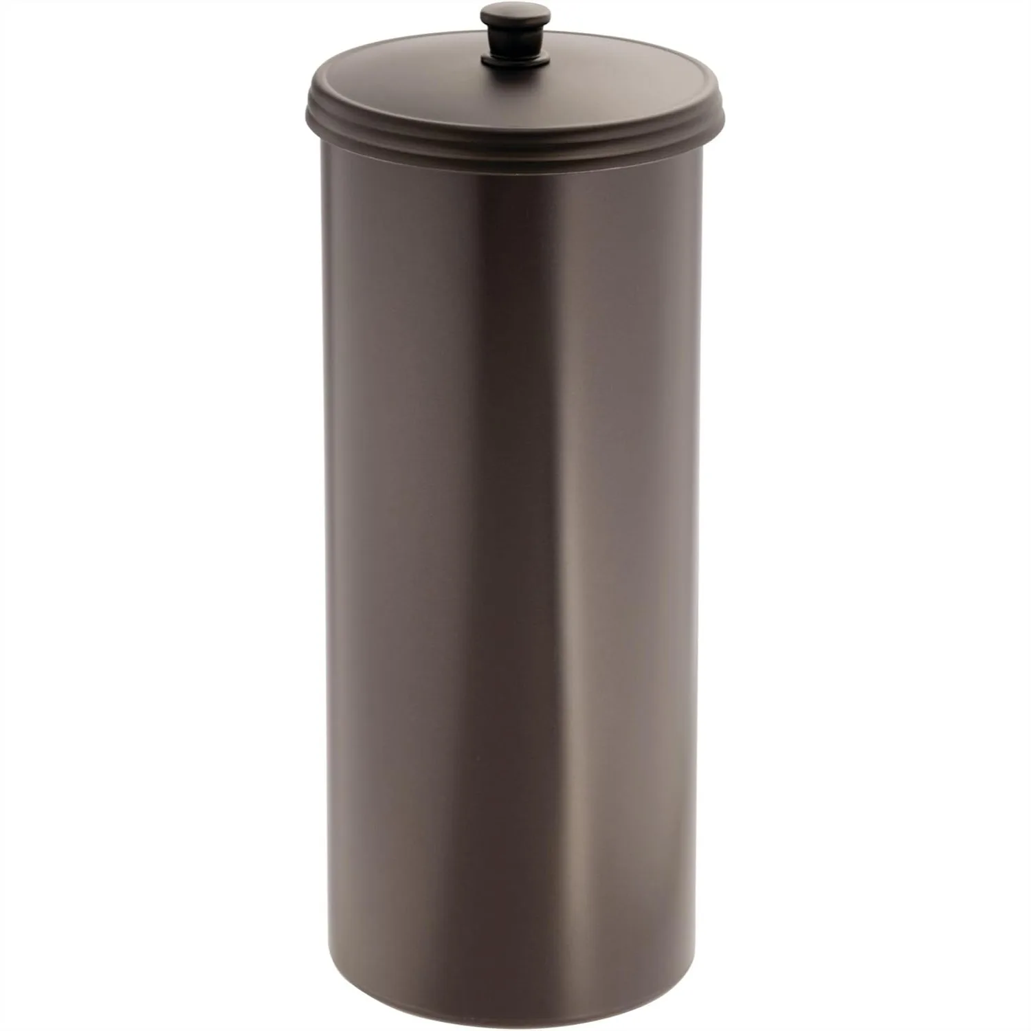 Freestanding Toilet Paper Storage Holder with Lid for 3 Extra Rolls, Bronze
Freestanding Toilet Paper Storage Holder with Lid for 3 Extra Rolls, Bronze