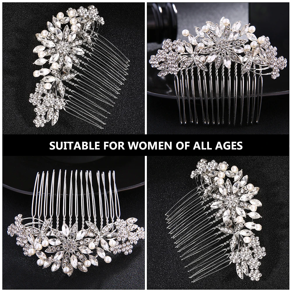 Decorative Rhinestone Hair Comb Wedding Accessories Headwear The Flowers Women Silver Alloy Bride
Decorative Rhinestone Hair Comb Wedding Accessories Headwear The Flowers Women Silver Alloy Bride