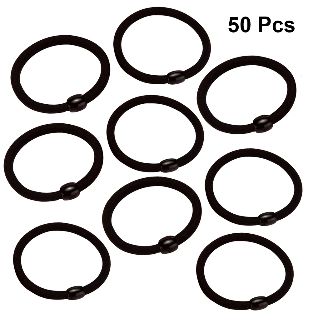 50pcs Black Ties Elastic Hair Ropes Simple Ponytail Holders Durable Hair Accessories For Daily Wear Style
50pcs Black Ties Elastic Hair Ropes Simple Ponytail Holders Durable Hair Accessories For Daily Wear Style