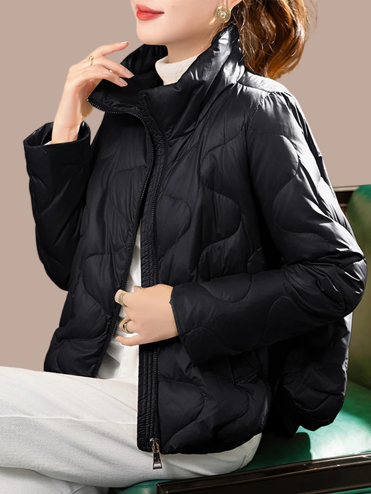 Свободная повседневная короткая куртка из хлопка для женщин, новая зимняя модель, маленький размер, с воротником-стойкой, на хлопковой подкладке, из нейлоновой ткани
Свободная повседневная короткая куртка из хлопка для женщин, новая зимняя модель, маленький размер, с воротником-стойкой, на хлопковой подкладке, из нейлоновой ткани