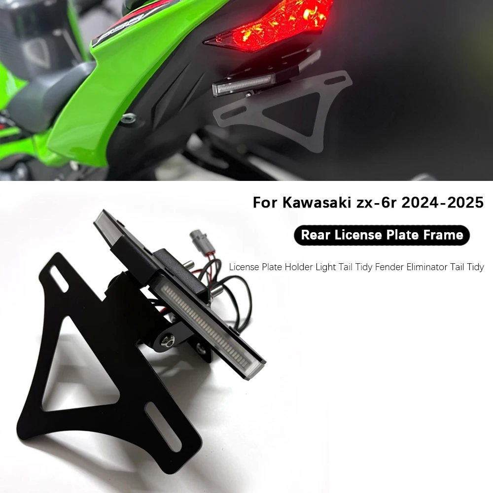 Motorcycle For kawasaki ZX-6R 2024-2025 Accessories License Plate Holder Tail Tidy Fender Eliminator Tail Tidy ZX 6R ZX6R
Motorcycle For kawasaki ZX-6R 2024-2025 Accessories License Plate Holder Tail Tidy Fender Eliminator Tail Tidy ZX 6R ZX6R