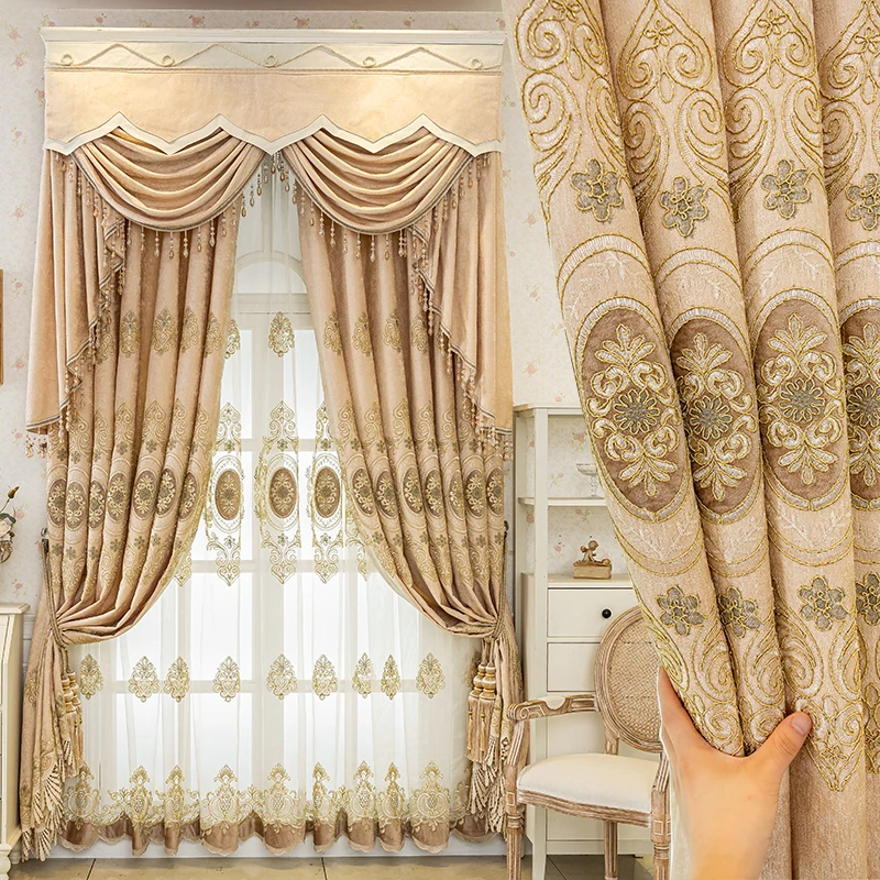 Толстая бархатная ткань с вышивкой в европейском стиле в стиле ретро, жаккардовая затемняющая занавеска из синели для гостиной, тюлевая драпировка M1805
Толстая бархатная ткань с вышивкой в европейском стиле в стиле ретро, жаккардовая затемняющая занавеска из синели для гостиной, тюлевая драпировка M1805