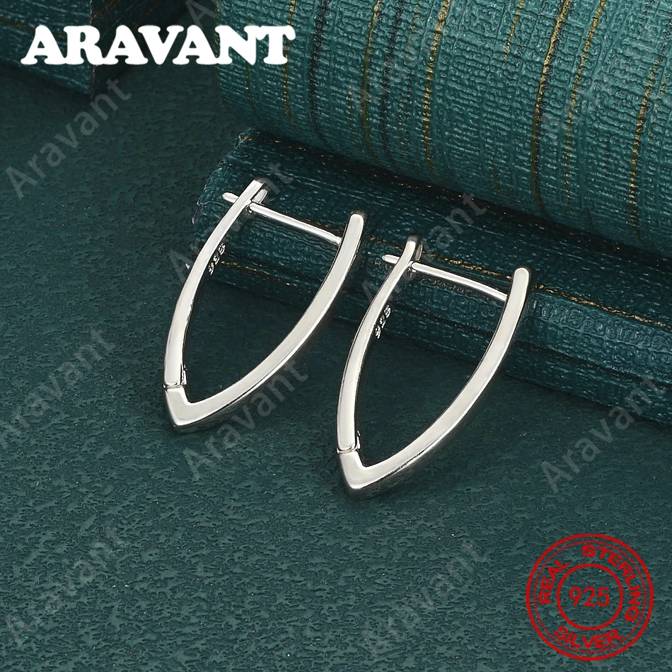 925 Sterling Silver Geometric Hoop Earrings - Exquisite And Cute Wedding Party Jewelry For Women
925 Sterling Silver Geometric Hoop Earrings - Exquisite And Cute Wedding Party Jewelry For Women