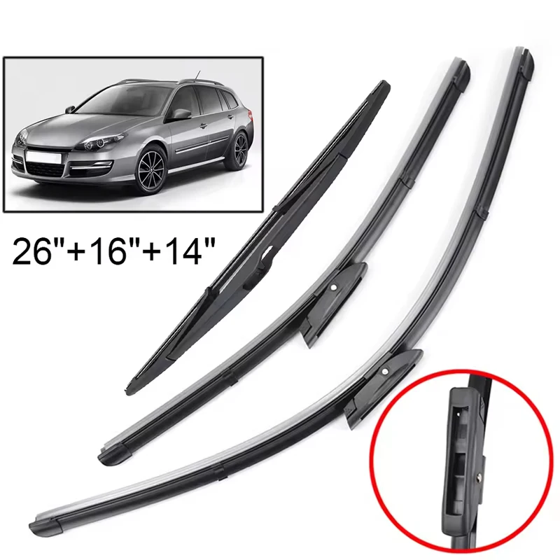 Wiper Front & Rear Wiper Blades Set For Renault Laguna 3 Grandtourer 2007 - 2015 Windshield Windscreen Window 26"16"14"
Wiper Front & Rear Wiper Blades Set For Renault Laguna 3 Grandtourer 2007 - 2015 Windshield Windscreen Window 26"16"14"