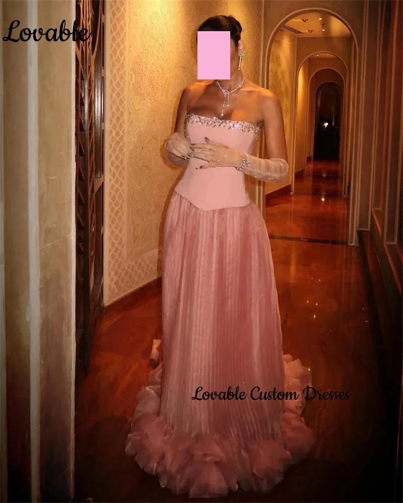 Customized A-Line Strapless Luxury Evening Dresses Floor-Length Flowers Zipper Up Elegant And Beautiful Dresses For Women Sleeve
Customized A-Line Strapless Luxury Evening Dresses Floor-Length Flowers Zipper Up Elegant And Beautiful Dresses For Women Sleeve