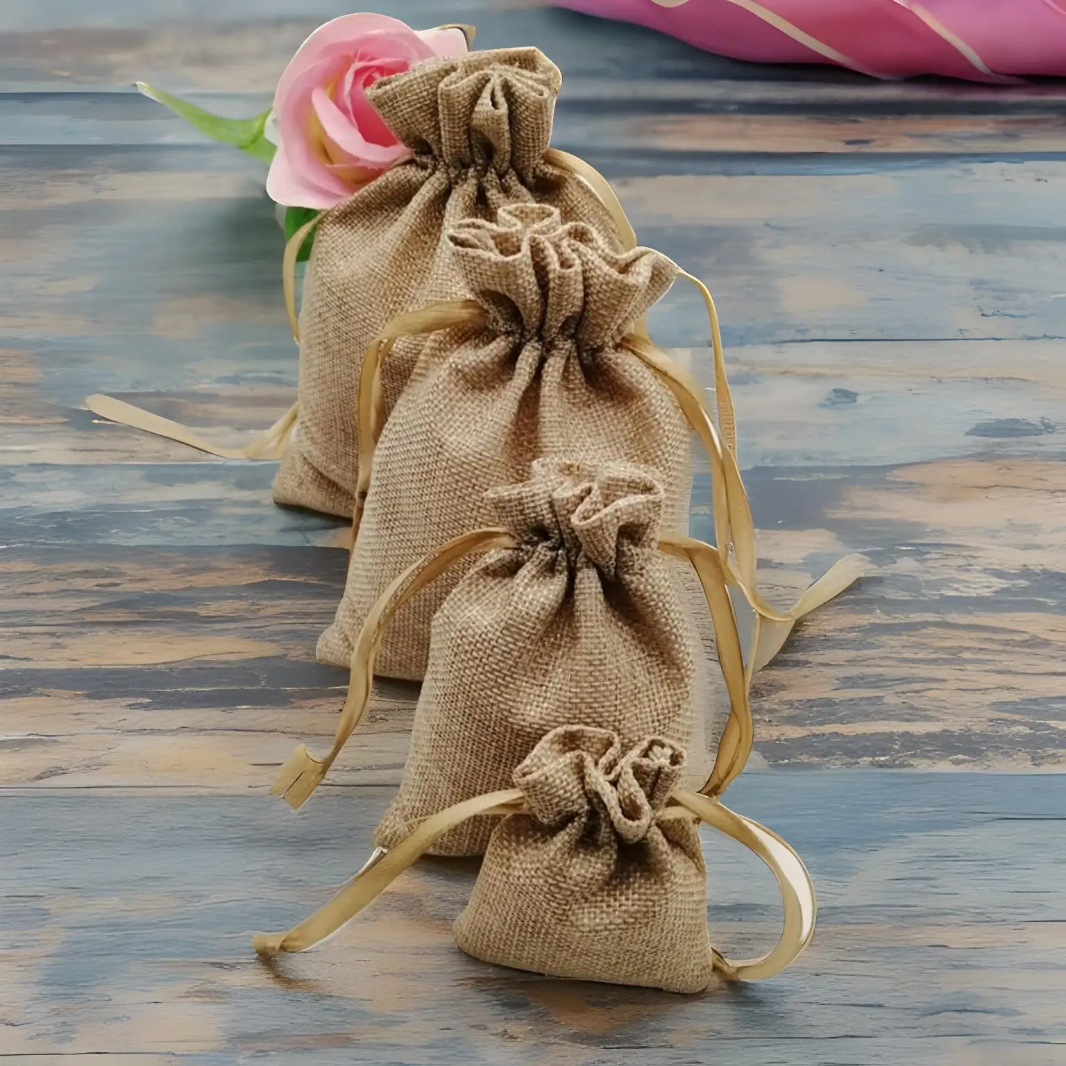 5pcs Linen Bags Ribbon Multi-Use Jute Bag Gift Pouches Serve As Drawstring Burlap Sack Storage Christmas Candy Sachet Display
5pcs Linen Bags Ribbon Multi-Use Jute Bag Gift Pouches Serve As Drawstring Burlap Sack Storage Christmas Candy Sachet Display