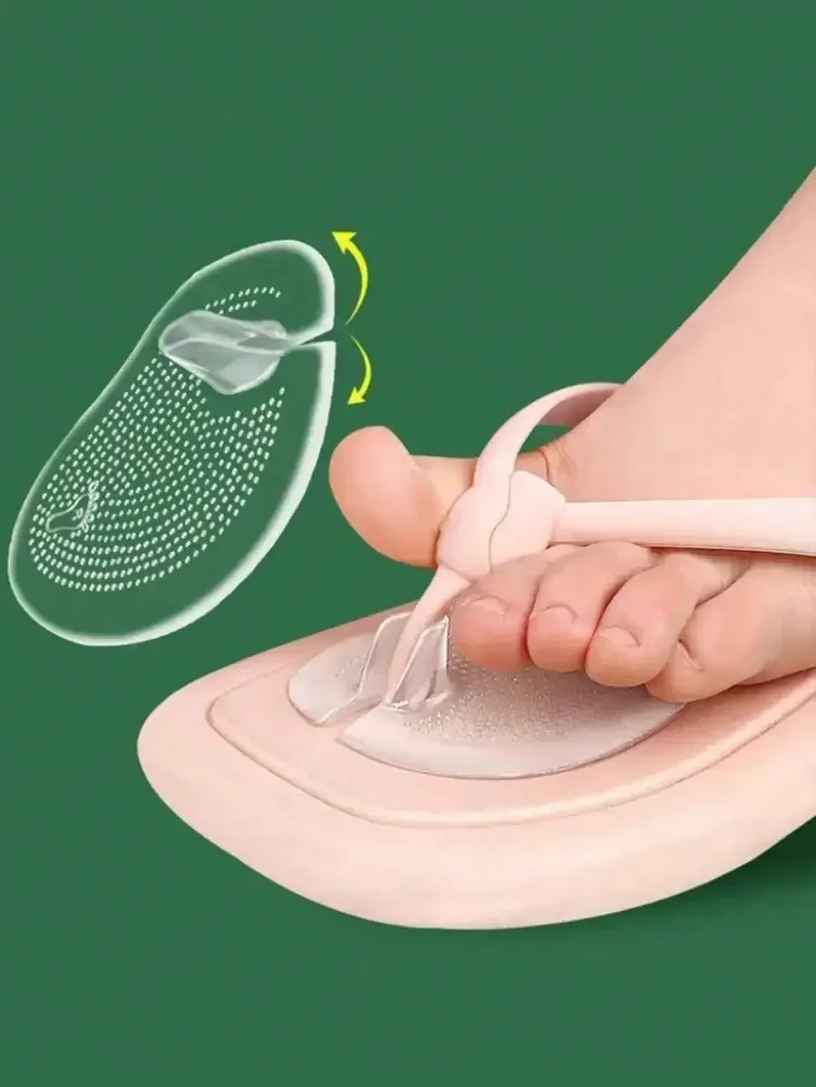 2pcs Summer New Style Slip-Resistant Toe Comfortable Silicone Front Insole For Sandals, Slippers And High Heel Shoes For Women
2pcs Summer New Style Slip-Resistant Toe Comfortable Silicone Front Insole For Sandals, Slippers And High Heel Shoes For Women