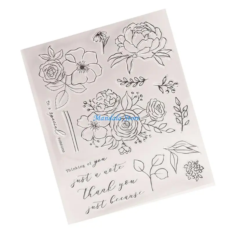 U2JC Decorative Background Stamps for Card Making Scrapbooking, Clear Stamp Flower Silicone Stamps for Craft Embellishments 
U2JC Decorative Background Stamps for Card Making Scrapbooking, Clear Stamp Flower Silicone Stamps for Craft Embellishments